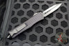 Microtech Combat Troodon OTF Knife- Delta -Shadow- Double Edge- Black Frag Handle-Black DLC Blade- HW Nickel Boron Internals 142-1CT-DSH