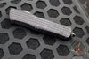 Microtech Combat Troodon OTF Knife- Delta -Shadow- Double Edge- Black Frag Handle-Black DLC Blade- HW Nickel Boron Internals 142-1CT-DSH
