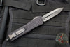 Microtech Combat Troodon Delta Double Edge Frag Shadow Full Serrated Black OTF with Black DLC HW Nickel Boron Internals 142-3CT-DSH