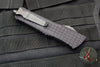 Microtech Combat Troodon Delta Double Edge Frag Shadow Full Serrated Black OTF with Black DLC HW Nickel Boron Internals 142-3CT-DSH