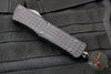 Microtech Combat Troodon Delta Double Edge Frag Shadow Full Serrated Black OTF with Black DLC HW Nickel Boron Internals 142-3CT-DSH