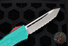 Microtech Bounty Hunter Combat Troodon (OTF) Out the Front Knife- Tanto Edge Full Serrated Blade 144-12 BH