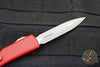 Microtech UTX-70 OTF Knife- Double Edge- Red Handle- Apocalyptic Blade 147-10 APRD