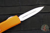 Microtech UTX-70 OTF Knife- Double Edge- Orange Handle- Stonewash Blade 147-10 OR