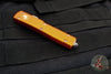 Microtech UTX-70 OTF Knife- Double Edge- Orange Handle- Stonewash Blade 147-10 OR