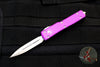 Microtech UTX-70 (OTF) Knife- Double Edge- Violet Handle With Stonewash Blade 147-10 VI