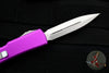 Microtech UTX-70 (OTF) Knife- Double Edge- Violet Handle With Stonewash Blade 147-10 VI