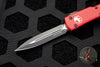 Microtech UTX-70 Red Double Edge (OTF) Black Blade 147-1 RD