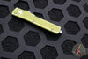 Microtech UTX-70 OTF Knife- Double Edge- Distressed OD Green Handle- Double Full Serrated Apocalyptic Blade 147-D12 DOD