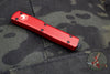 Microtech UTX-70 Red Single Edge (OTF) Black Blade 148-1 RD