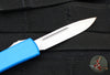 Microtech UTX-70 (OTF) Knife- Single Edge- Blue With Satin Blade 148-4 BL