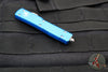 Microtech UTX-70 (OTF) Knife- Single Edge- Blue With Satin Blade 148-4 BL