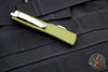 Microtech UTX-70 OTF Knife- Tanto Edge- OD Handle Handle- Stonewash Full Serrated Blade 149-12 OD