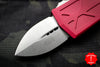 Microtech Exocet Red Wallet Money Clip Double Edge Out The Front (OTF) Stonewash Blade 157-10 RD