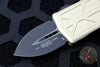 Microtech Exocet Champagne Gold Money Clip Double Edge Out The Front (OTF) Knife With Black Blade 157-1 CG