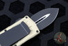 Microtech Exocet Champagne Gold Money Clip Double Edge Out The Front (OTF) Knife With Black Blade 157-1 CG