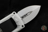 Microtech Stormtrooper Exocet Money Clip Double Edge Out The Front (OTF) Knife White With White Blade and Black HW 157-1 ST