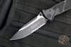 Microtech Socom Elite- Manual Folder- Tactical- Single Edge- Black Handle- Black Part Serrated Blade 160-2 T