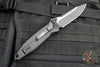 Microtech Socom Elite- Manual Folder- Tactical- Single Edge- Black Handle- Black Part Serrated Blade 160-2 T