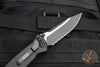 Microtech Socom Elite- Manual Folder- Tactical- Single Edge- Black Handle- Black Part Serrated Blade 160-2 T