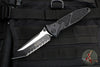 Microtech Socom Elite- Manual Folder- Tanto Edge- Black Handle- Two-tone Black Full Serrated Blade 161-3 T