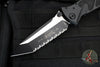 Microtech Socom Elite- Manual Folder- Tanto Edge- Black Handle- Two-tone Black Full Serrated Blade 161-3 T