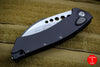 Microtech Hawk Out The Side (OTS) Auto Karambit Smooth Black Handle Stonewash Blade 166S-10