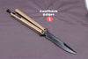 Microtech Tachyon III Butterfly Knife Tan DLC Blade 173-1 DLCTA