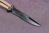 Microtech Tachyon III Butterfly Knife Tan DLC Blade 173-1 DLCTA