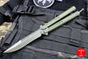 Microtech Tachyon III Butterfly Knife Green Chasis, Blade, and HW 173-1 GR OUT OF PRODUCTION