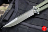 Microtech Tachyon III Butterfly Knife Green Chasis, Blade, and HW 173-1 GR OUT OF PRODUCTION