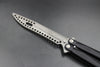 Microtech Tachyon III Trainer Butterfly Knife Black with Apocalyptic Blade 174-10 AP