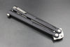 Microtech Tachyon III Trainer Butterfly Knife Black with Apocalyptic Blade 174-10 AP