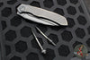 Microtech Anax- Black DLC Single Edge- DLC Finished Titanium Handle with Carbon Fiber Inlay- Part Serrated Blade- Dual Lanyard 190C-2 DLCTCFTI