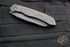 Microtech Anax- Black DLC Tanto Edge- DLC Finished Titanium Handle with Carbon Fiber Inlay- Plain Edge Blade- Dual Lanyard 191C-1 DLCTCFTI