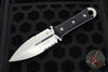 Microtech SBD- Double Edge Dagger- Borka Collaboration Stonewash Part Serrated Fixed Blade 201-11 2023