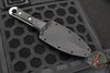 Microtech SBD- Double Edge Dagger- Borka Collaboration Stonewash Part Serrated Fixed Blade 201-11 2023