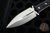 Microtech SBD Double Edge Dagger Borka Collaboration Stonewash Full Serrated Fixed Blade 201-12