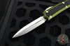 Microtech Makora- Double Edge- OD Green With Stonewash Plain Edge 206-10 ODS