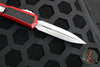 Microtech Makora- Double Edge- Red With Stonewash Plain Edge 206-10 RDS