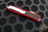 Microtech Makora- Double Edge- Red With Stonewash Plain Edge 206-10 RDS