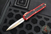 Microtech Makora- Double Edge- Red With Bronzed Plain Edge 206-13 RDS