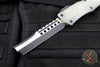 Microtech Combat Hellhound Razor OTF Knife- Jade Green G-10 Top- Black Plain Edge Blade 219R-1 GTJGS