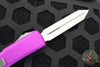 Microtech Ultratech OTF Knife- Spartan Edge- Violet Handle- Stonewash Plain Edge 223-10 VI