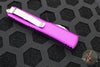 Microtech Ultratech OTF Knife- Spartan Edge- Violet Handle- Stonewash Plain Edge 223-10 VI