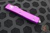 Microtech Ultratech OTF Knife- Spartan Edge- Violet Handle- Stonewash Plain Edge 223-10 VI