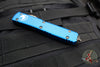 Microtech Ultratech OTF Knife- Spartan Edge- Blue Handle- Bronzed Apocalyptic Blade 223-13 APBL