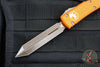 Microtech Ultratech OTF Knife- Spartan Edge- Orange Handle- Bronzed Apocalyptic Blade 223-13 APOR