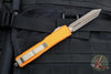 Microtech Ultratech OTF Knife- Spartan Edge- Orange Handle- Bronzed Apocalyptic Blade 223-13 APOR