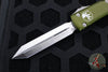 Microtech Ultratech OTF Knife- Spartan Edge- OD Green Handle- Satin Plain Edge 223-4 OD